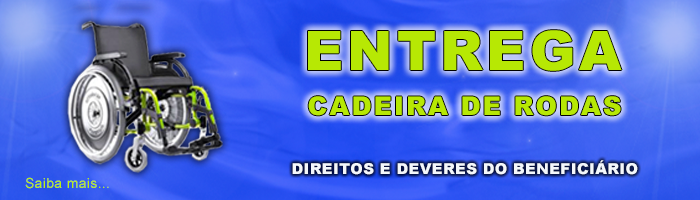 Banner entrega cadeira de rodas